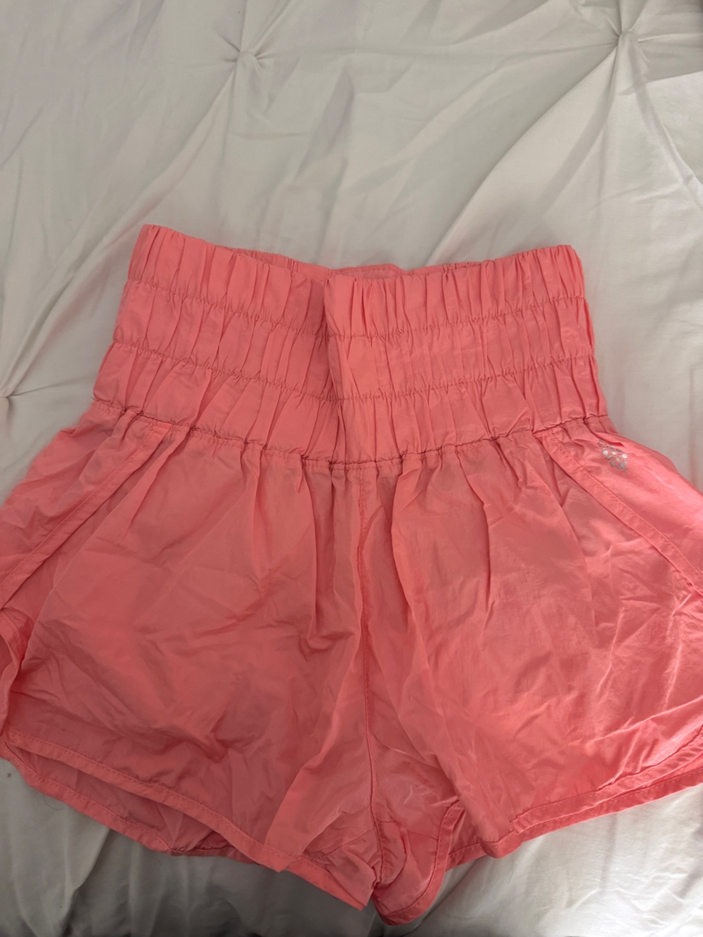 Free People Coral Pink Athletic Shorts